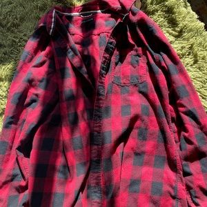 Red & black oversized flannel!